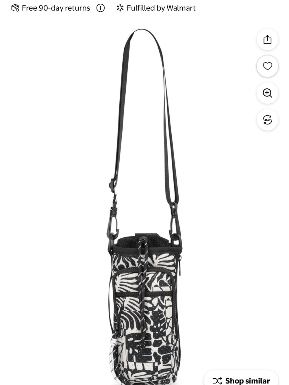 No Boundaries Women's Neoprene Crossbody Bucket Bag - Multi Color